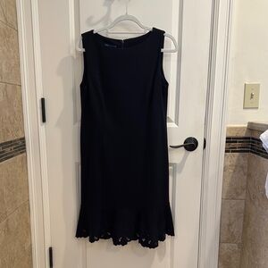 Elegant Talbots Navy Sleeveless Dress 10P